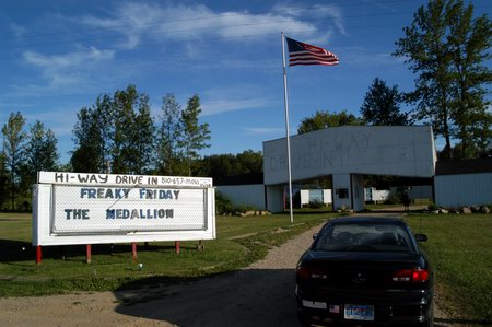 Hi-Way Drive-In Theatre - Marquee And Entrance (newer photo)